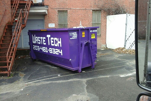 Commercial clean-out dumpster rental in Waterbury, CT
